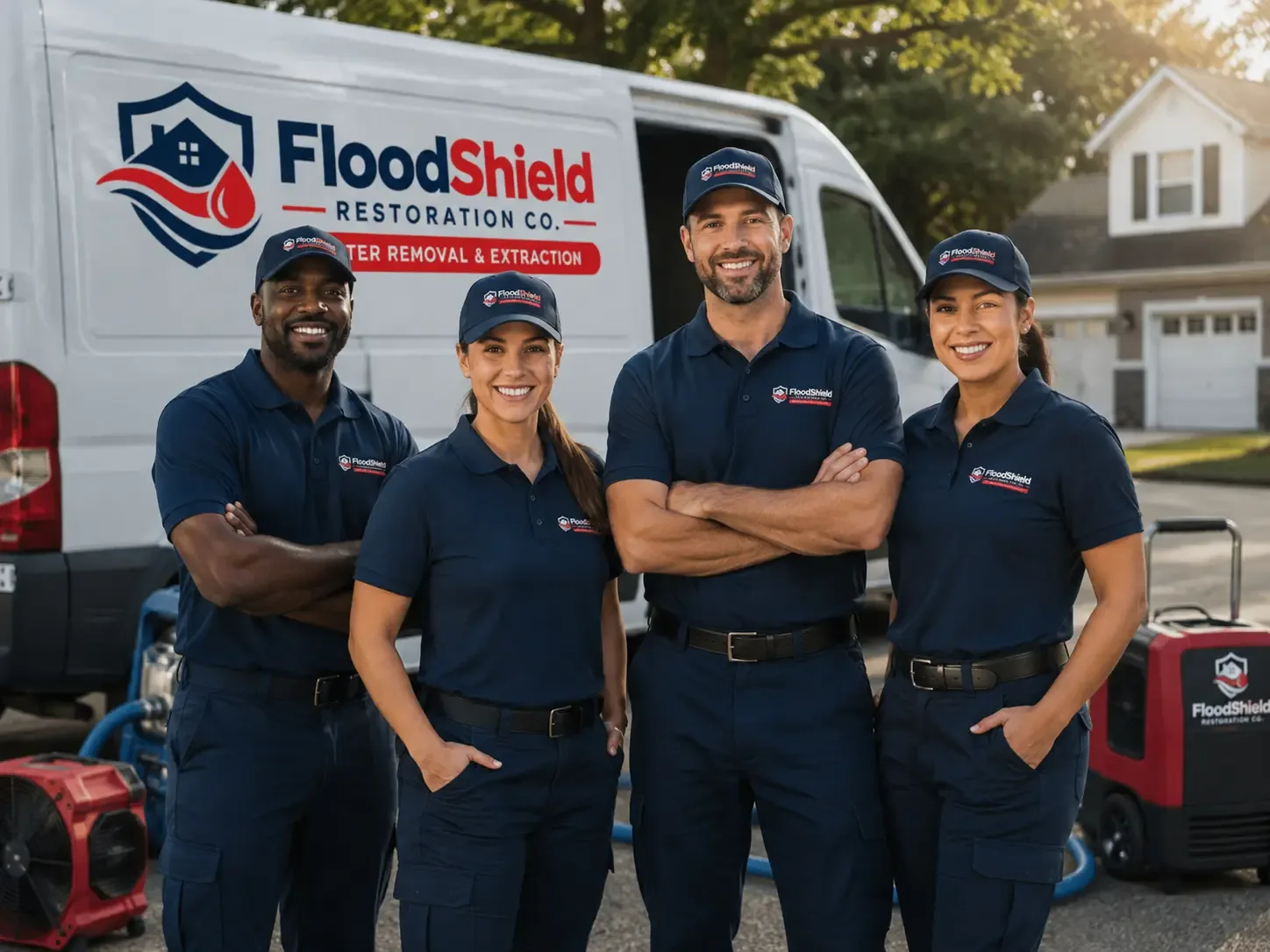 Flood Damage Restoration company in Vaughnsville, OH